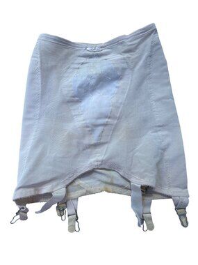Vintage Peter Pan Look Garter Belt Lycra Small With Straps Beige 48f